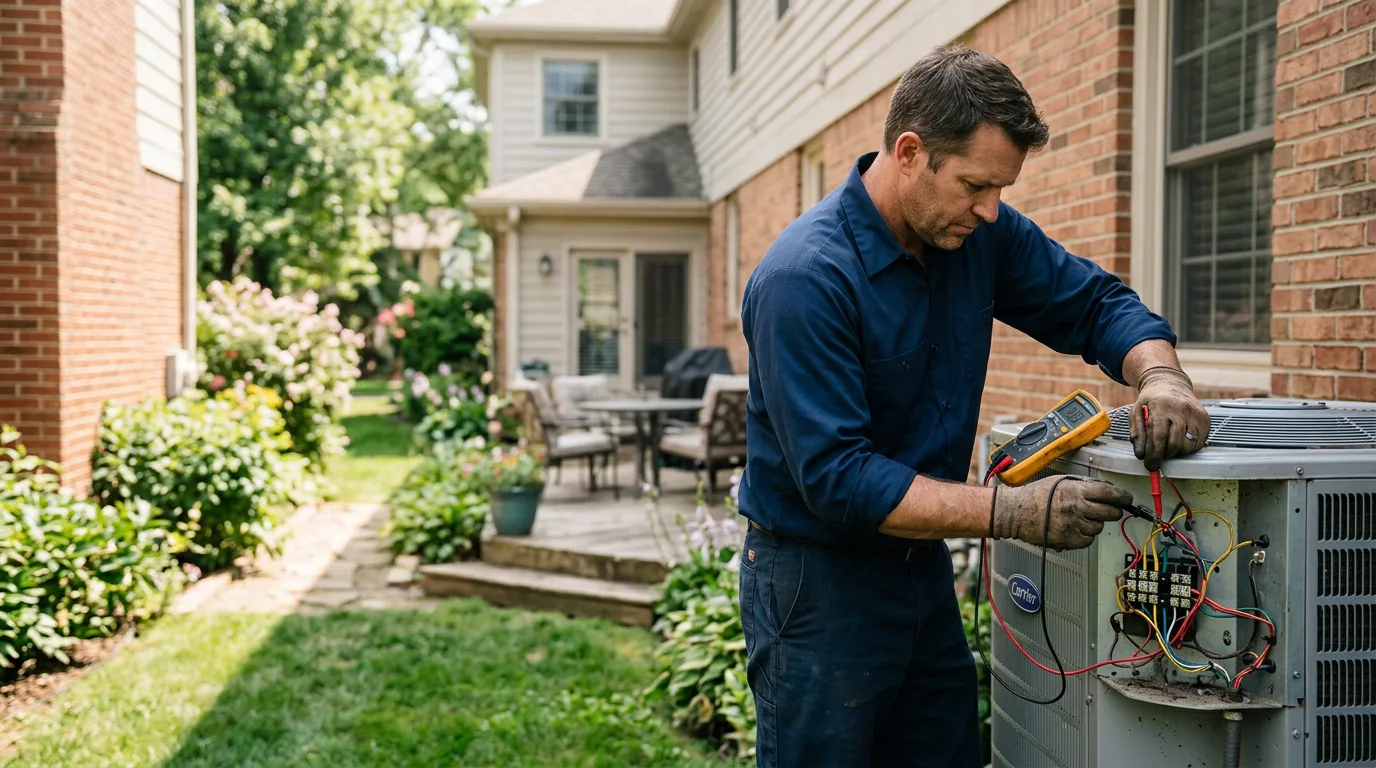 HVAC technician working near Holden, WV
